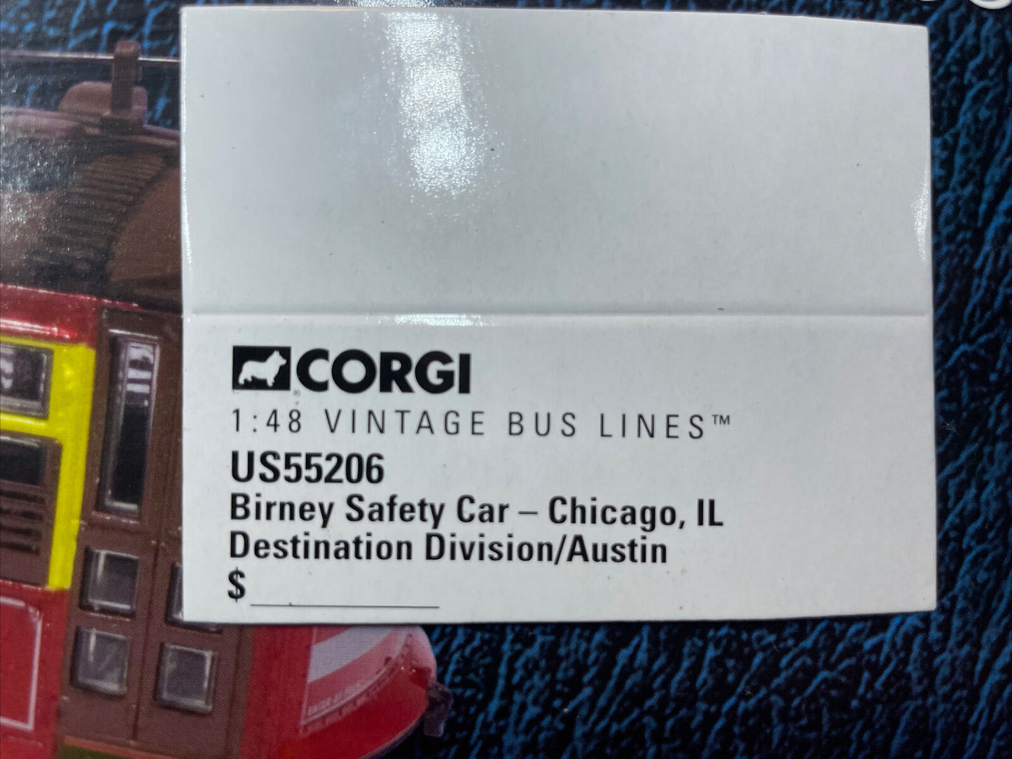 New 1/48 diecast Corgi US55206 Birney Safety Car Chicago IL destination. NIB!!!