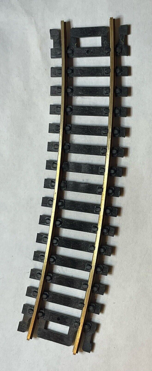 HO Scale Atlas 1/2 18" Radius Curve Brass Snap Track (Sold by the piece) C-6 VG