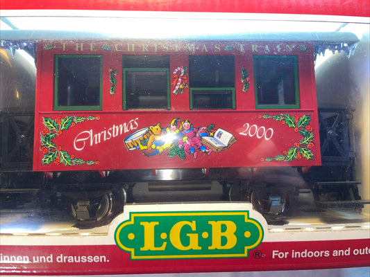 🚂 G Scale LGB 36075 Christmas 2000 Passenger Car. Knuckle Couplers! LNIB!! C-8!