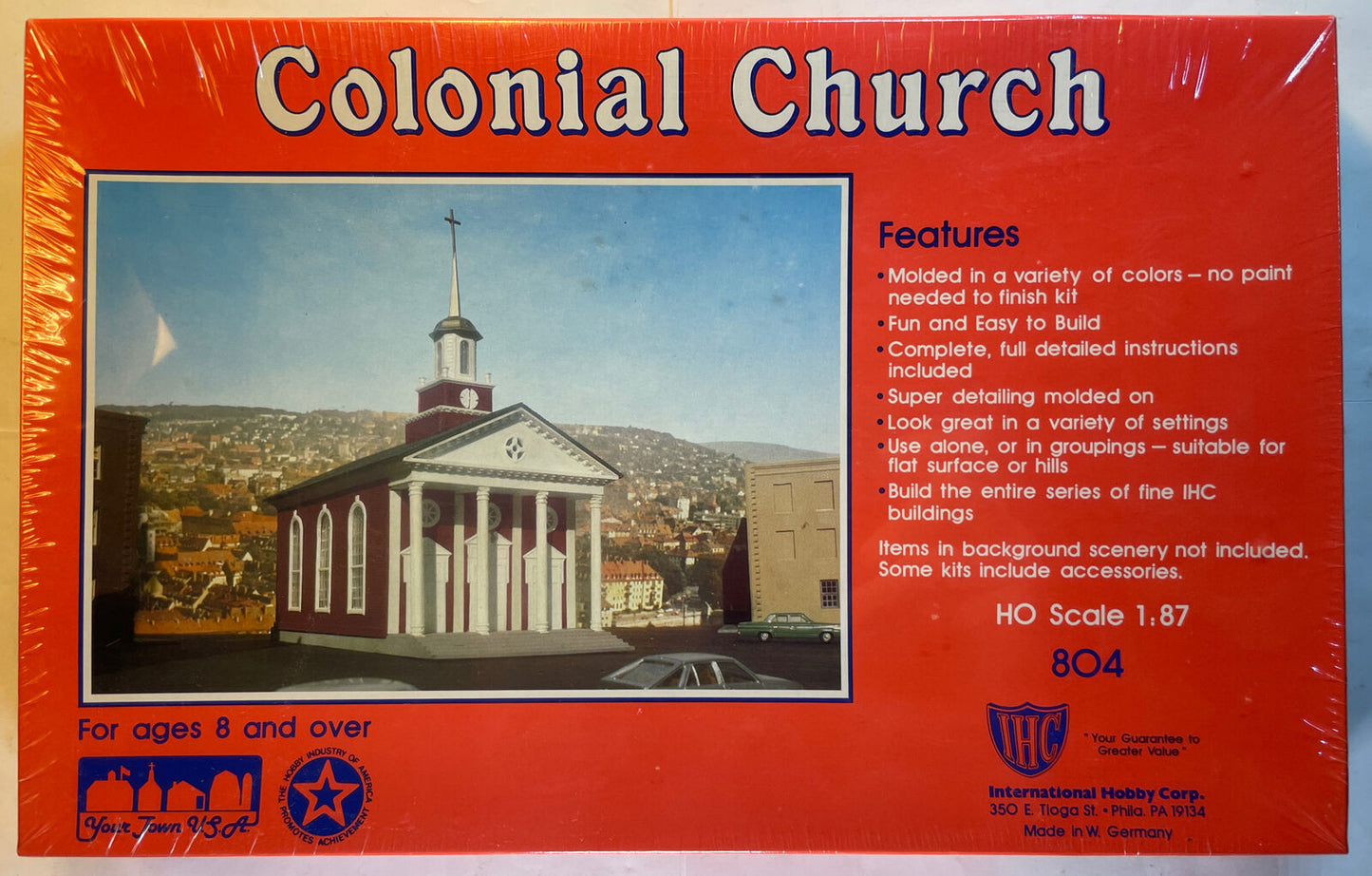 🚂 HO Scale IHC 804 Colonial Church Brand New / Sealed In Original Box!!