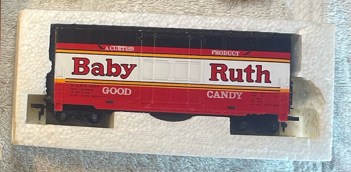 HO Scale TYCO BABY RUTH Box Car with CHUG-CHUG SOUND Model # 902 Original Box