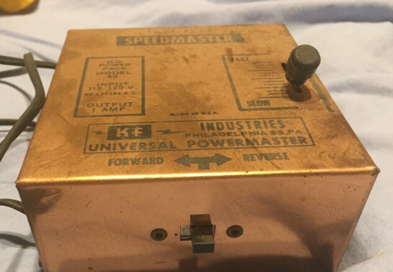 KF Industries Speedmaster Model 50 TESTED HO-Gauge TRANSFORMER