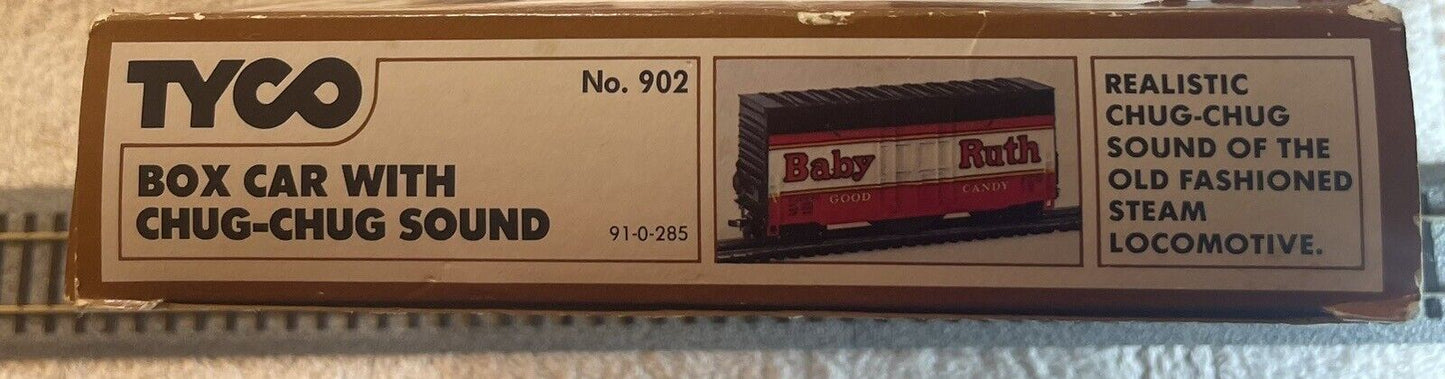 HO Scale TYCO BABY RUTH Box Car with CHUG-CHUG SOUND Model # 902 Original Box